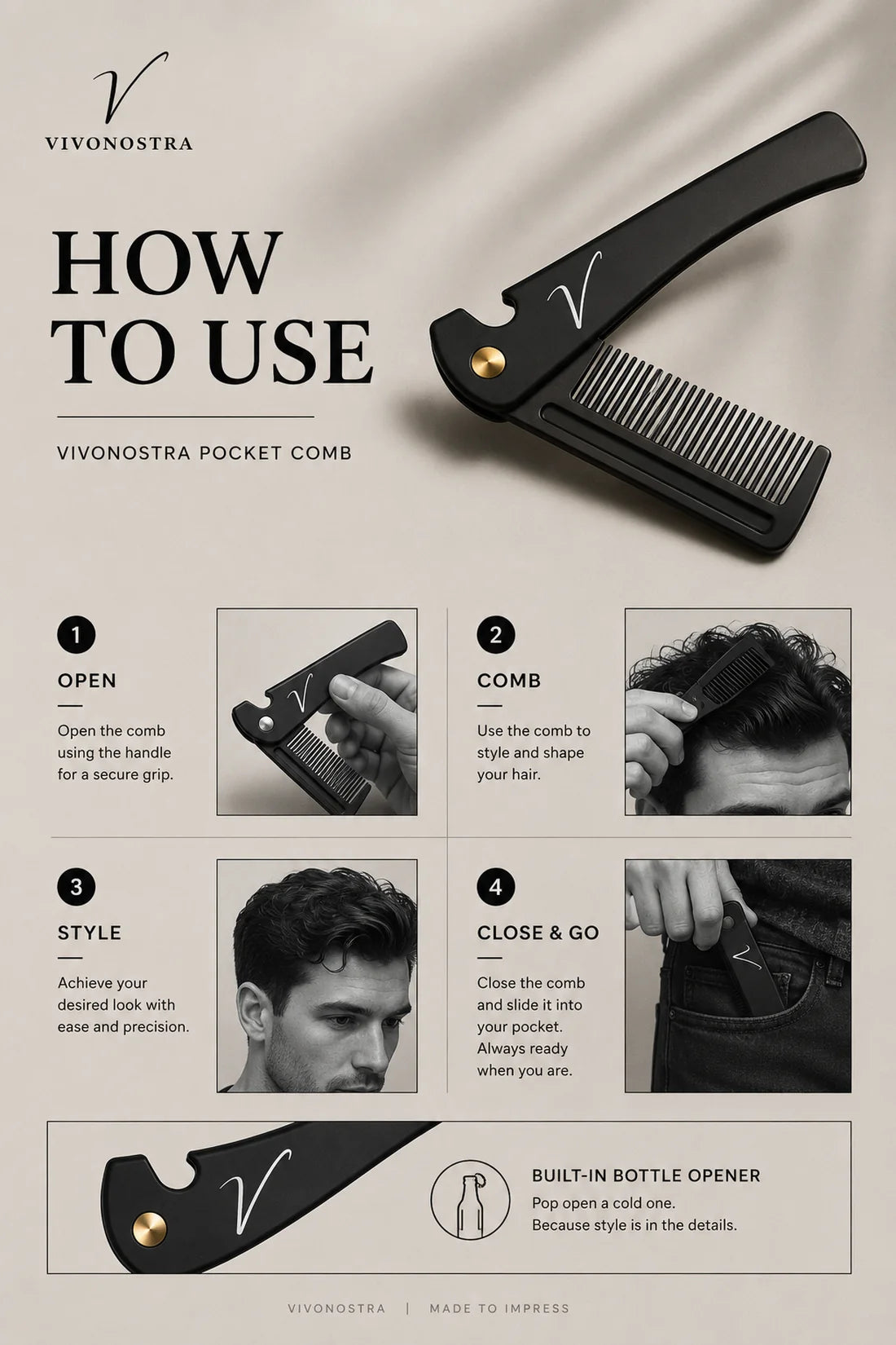 How to use the Vivo Nostra Precision Styling Comb